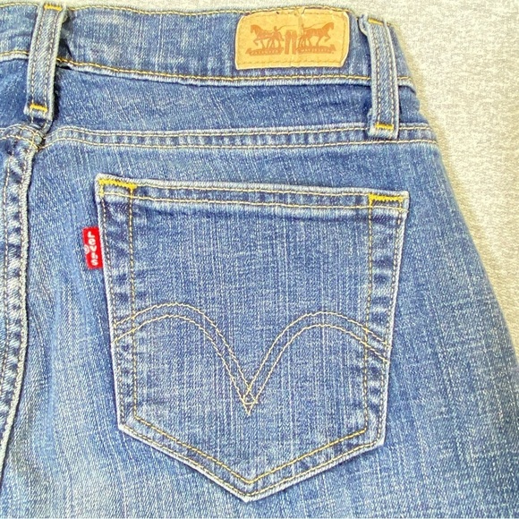 Levis 529 Jeans Women's 12M Blue Curvy Bootcut Western Mid Rise Stretch Denim - Picture 8 of 16